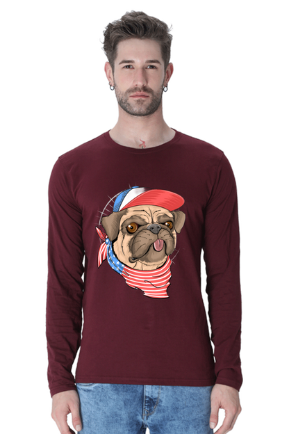 Brighten Your Day with Bluelander Cotton Full Sleeve T-Shirt | 'Play with Colors, Take the Pain Out' Design | 100% Cotton, Pre-Shrunk, Bio Washed