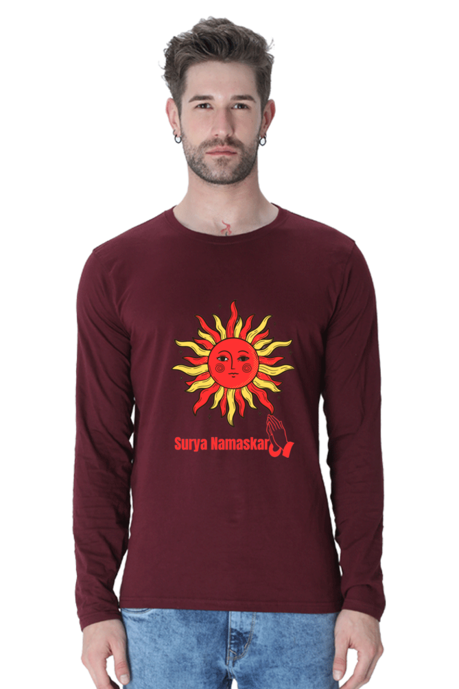 Say Goodbye to Boring Tees: Unveil the New Level of Design with Bluelander's Cotton Full Sleeve Tee!