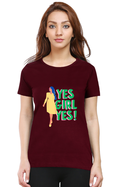 Empowering Every She: BlueLander's Girls and women's Cotton Half Sleeve T-Shirts - Enhanced Design and Supreme Comfort, Tailored for Our Sisters and Moms in India.