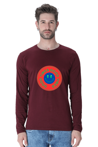 Level Up Your Style Game: Rocking Out in Bluelander's Cotton Full Sleeve T-Shirts!
