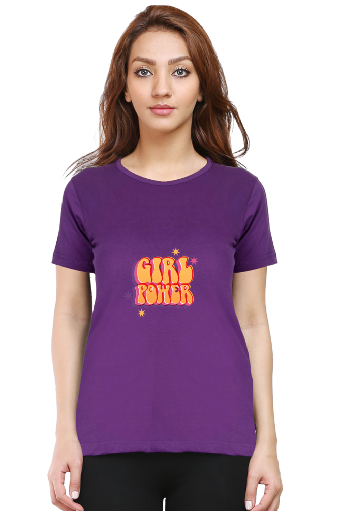 Bluelander Classic Cotton Female Half Sleeve T-Shirt: Unleash Girl Power with Style and Comfort