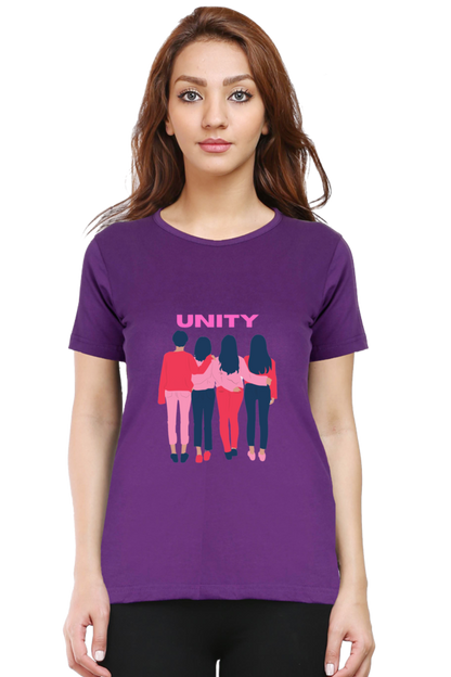 BlueLander's Cotton Half Sleeve T-Shirts: Enhanced Design, Supreme Comfort for Girls and Women – A Sign of Unity in Style and Comfort.