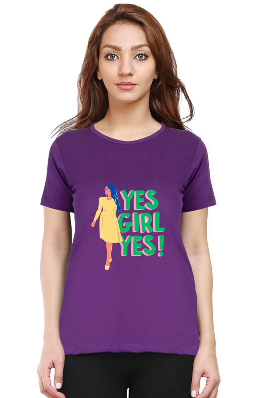 Empowering Every She: BlueLander's Girls and women's Cotton Half Sleeve T-Shirts - Enhanced Design and Supreme Comfort, Tailored for Our Sisters and Moms in India.