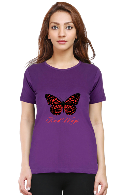 Bluelander Girls and Women's  Half Sleeve T-Shirt Dress – 'You Got the King Wings' for Ultimate Style Domination.Rule the Fashion Realm.