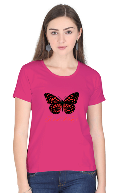 Bluelander Girls and Women's  Half Sleeve T-Shirt Dress – 'You Got the King Wings' for Ultimate Style Domination.Rule the Fashion Realm.