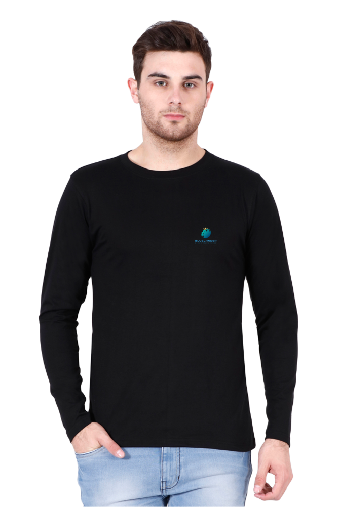 Unveil the Latest Trends: Bluelander's Cotton Full Sleeve Tee, Pioneering the New Fashion Era!