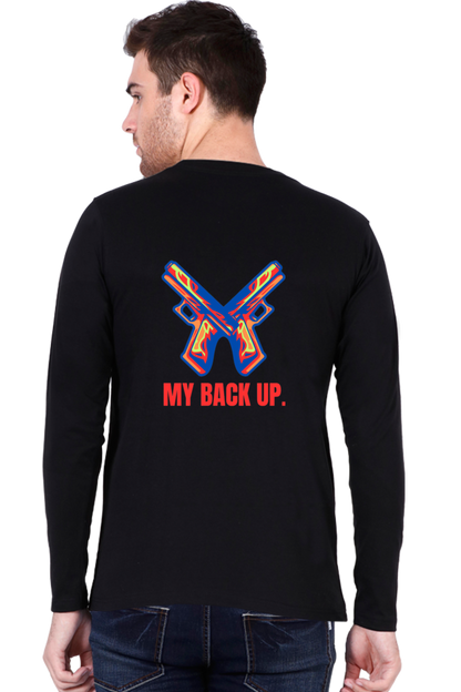 Bluelander's Cotton Full Sleeve T-Shirt: Take Your Back Up in Style.