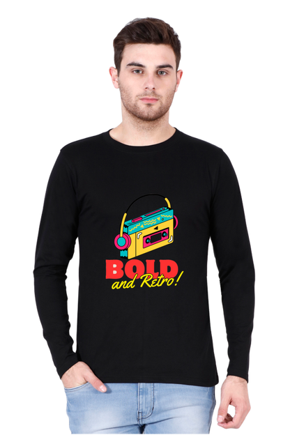 Feel the Fashion Vibe: Bluelander's Full Sleeve Cotton T-Shirt - Make a Stylish Entrance Wherever You Go!