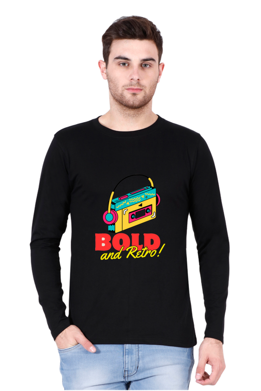 Feel the Fashion Vibe: Bluelander's Full Sleeve Cotton T-Shirt - Make a Stylish Entrance Wherever You Go!