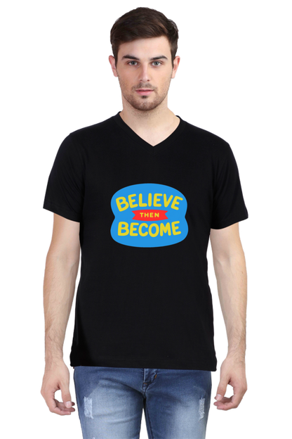 Vibrant Vibes Await: Dive into Adventure with Bluelander's V Neck Cotton Half Sleeve Tees!