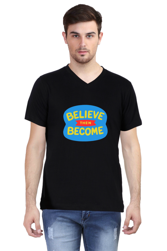 Vibrant Vibes Await: Dive into Adventure with Bluelander's V Neck Cotton Half Sleeve Tees!