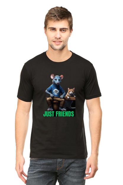 BlueLander's Half Sleeve Cotton T-Shirt with Enhanced Design – Fusing AI and Human Craftsmanship.step out with style and confidence.