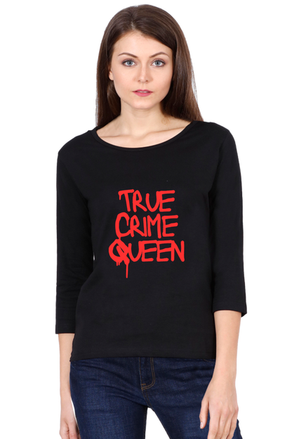Live with Fashion Unleash Style and Comfort with Bluelander's Girls and Women's Cotton Full Sleeve T-Shirt.
