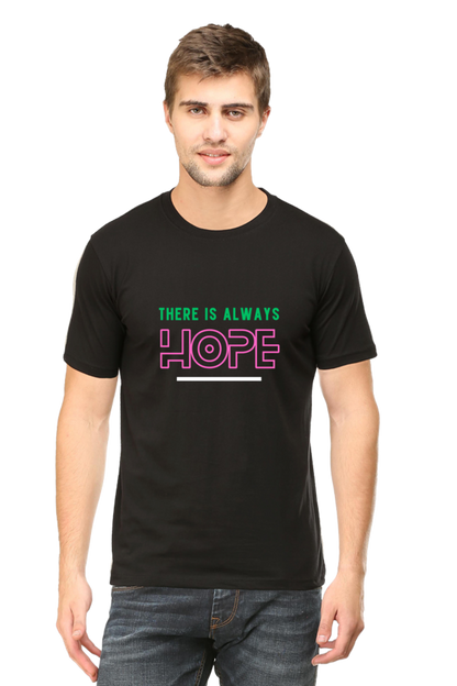 Bluelander Cotton Half Sleeve T-Shirt: Supreme Comfort and a Touch of Hope - Where Style Meets Optimism for a Bright Tomorrow.