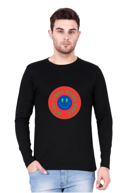 Level Up Your Style Game: Rocking Out in Bluelander's Cotton Full Sleeve T-Shirts!