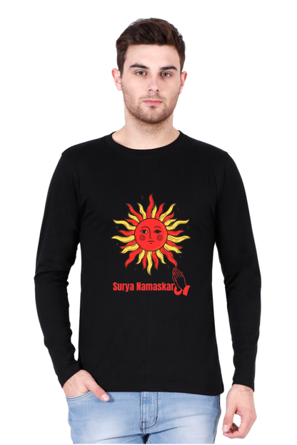 Say Goodbye to Boring Tees: Unveil the New Level of Design with Bluelander's Cotton Full Sleeve Tee!