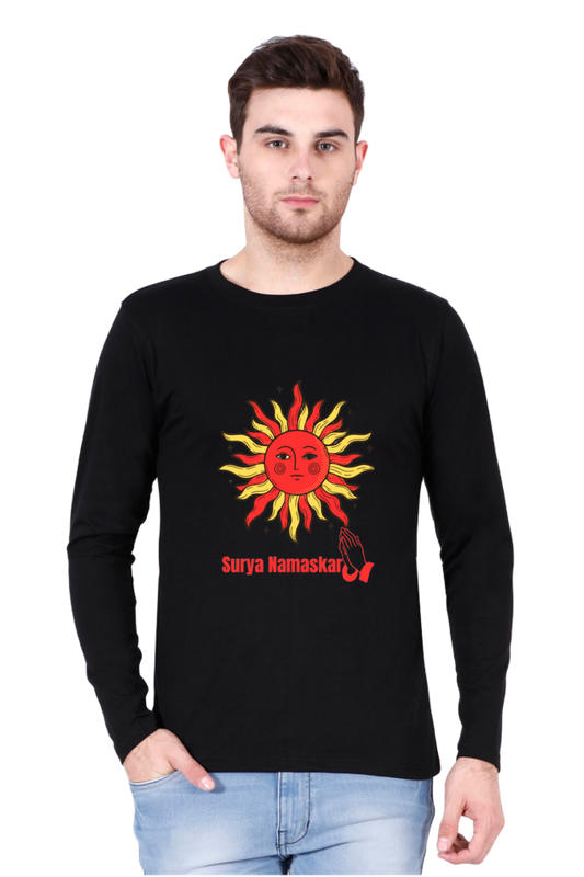 Say Goodbye to Boring Tees: Unveil the New Level of Design with Bluelander's Cotton Full Sleeve Tee!