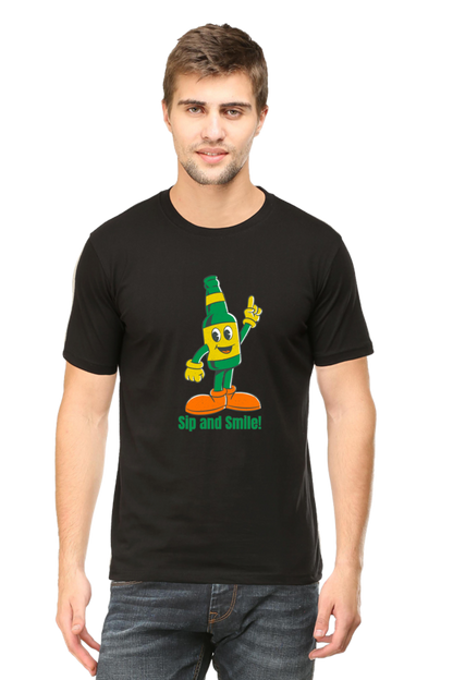 Stand Out in Style: Bluelander's Cotton Half Sleeve T-Shirts with Enhanced Design - Get Noticed!