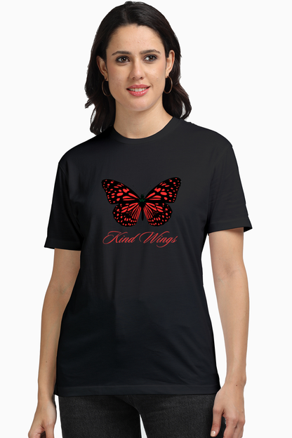 Bluelander Girls and Women's Supima T-Shirt -Supreme Comfort, Enhanced Design, You Got the King Wings. Fly Free, Fly High.