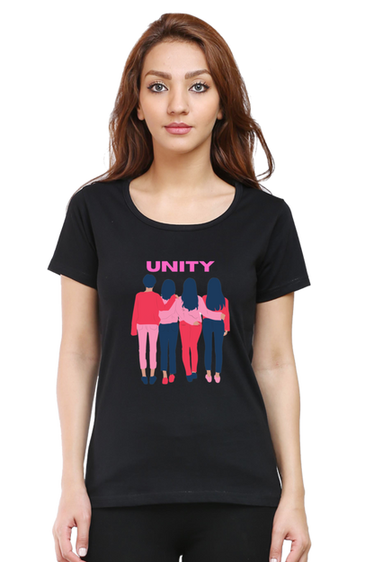 BlueLander's Cotton Half Sleeve T-Shirts: Enhanced Design, Supreme Comfort for Girls and Women – A Sign of Unity in Style and Comfort.