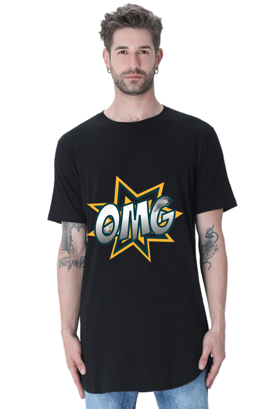 Turn Heads with Bluelander's Half Sleeve Cotton Longline Curved T-Shirt: Style that Speaks Volumes!