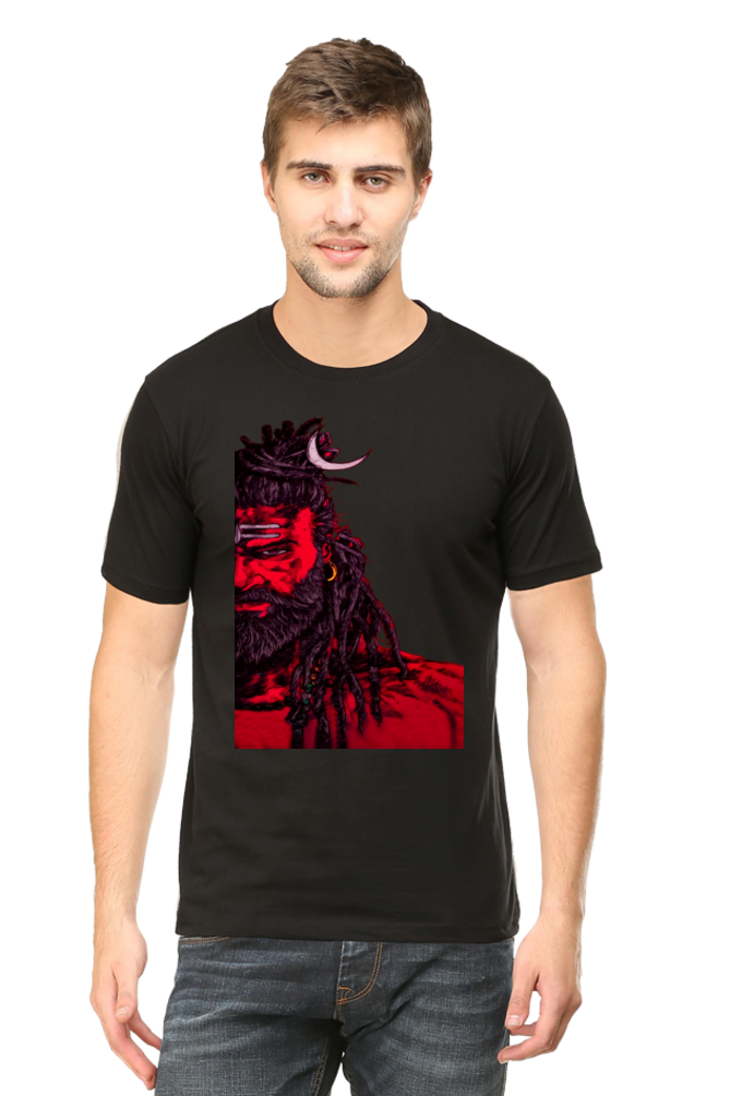 Adorn Yourself with Divine Shiva Vastra - Experience Shiva's Grace with Bluelander's Premium Unisex Cotton T Shirt.