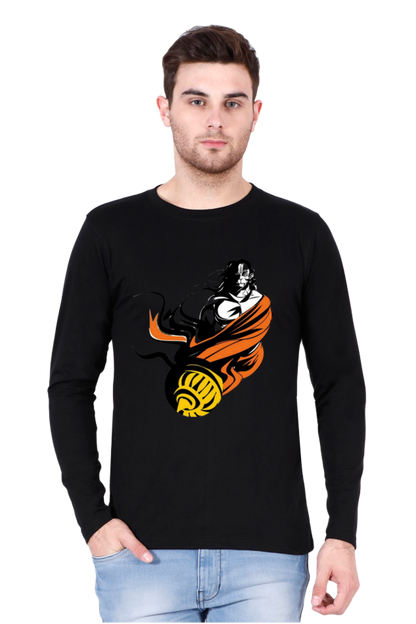 Hanuman's Strength, Modern Style: Bluelanders Premium Full-Sleeve T-Shirt
