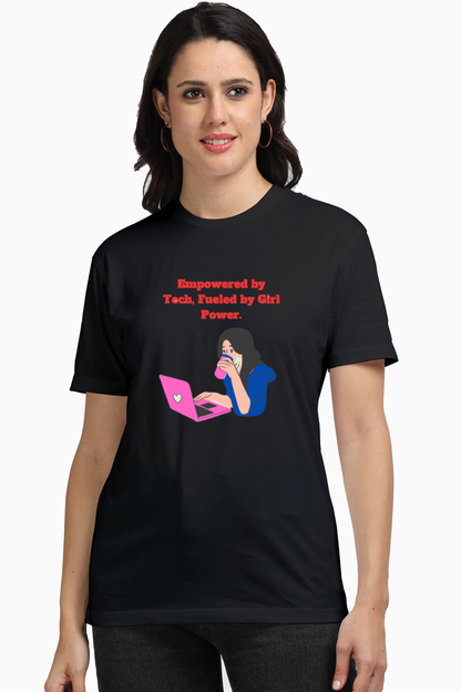 Bluelander's Supima Cotton Half Sleeve Tee  For Girls and Women : Unleashing Feminism in Style with Supreme Comfort and Enhanced Design.
