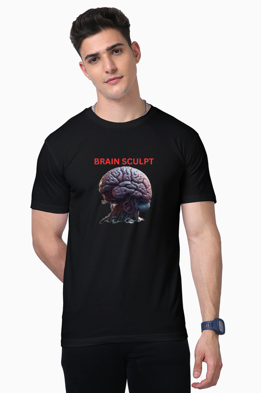 Bluelander Supima Half Sleeve T-Shirts: Elevate Your Style with Supreme Comfort and Extraordinary Quality Designs -Take Your Brain with You.