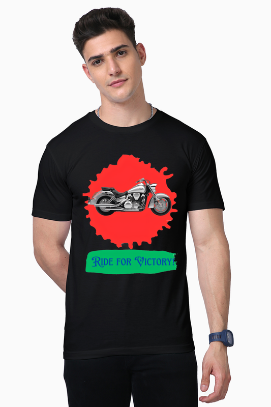Rev Up Your Style: Bluelander's Supima Cotton Half Sleeve T-Shirts for Bike Enthusiasts!