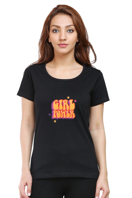 Bluelander Classic Cotton Female Half Sleeve T-Shirt: Unleash Girl Power with Style and Comfort