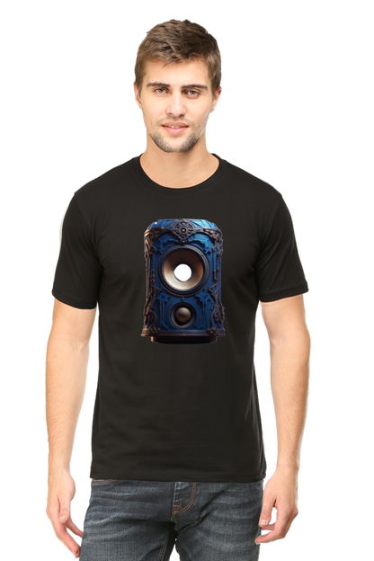 Half Sleeve Harmony: Unleash Your Inner Music with Enhanced Style in our Bluelander Cotton T-Shirt - Let Your Passion Sing