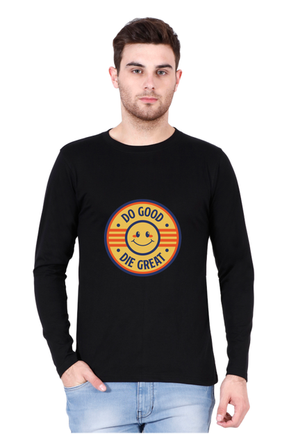 Unleash Style Brilliance: Bluelander's Enhanced Design Cotton Full Sleeve T-Shirt – Elevate Comfort with Every Stitch.