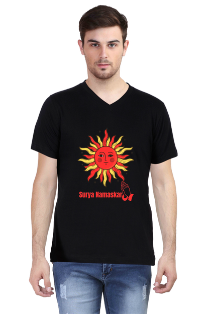 Unveil the Next Level of Design with Bluelander's V Neck Cotton Half Sleeve T-Shirts!