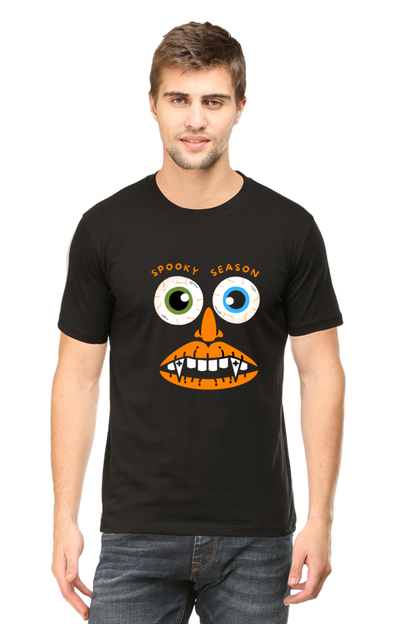 Elevate Your Spooky Style: Bluelander Cotton Half Sleeve T-Shirts – Supreme Comfort, Enhanced Design for a Hauntingly Stylish Spooky Season.