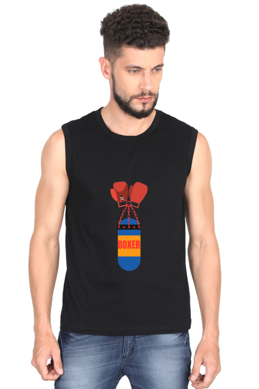 Unleash Style: Bluelander's Male Round Neck Cotton Sleeveless – Effortless Comfort, Timeless Cool!