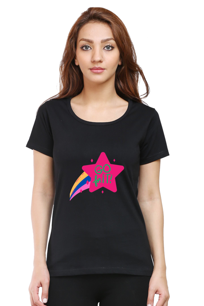Show Your Feminism with Colors of Love: Bluelander's Girls Cotton Half Sleeve Shirt - Empower Your Style!