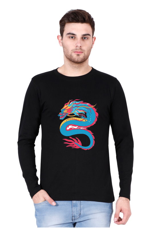 Fashion Begins Here: Bluelander's Cotton Full Sleeve T-Shirt - Elevate Your Style Journey!