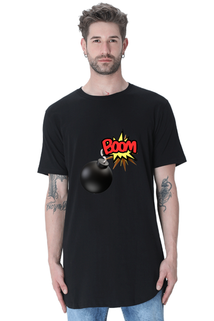 Make a Style Statement with Bluelander's Cotton Half Sleeve Longline Curved T-Shirts!