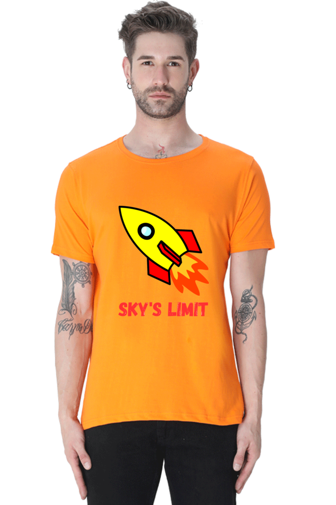 Reach New Heights of Style: Elevate Your Look with Bluelander's Half Sleeve Cotton Tees!