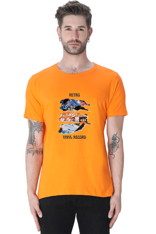 Bluelander half sleeve round neck enhanced quality, comfort, and latest retro designs.