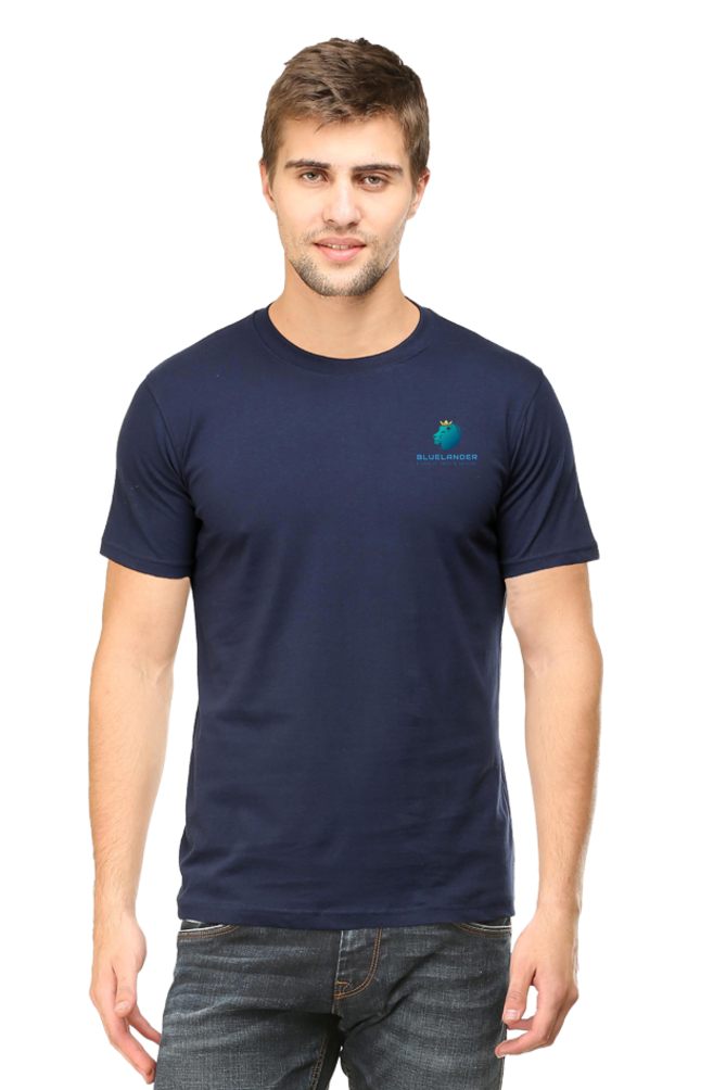 Get Noticed Everywhere You Go with Bluelander's Cotton Half Sleeve T-Shirt!