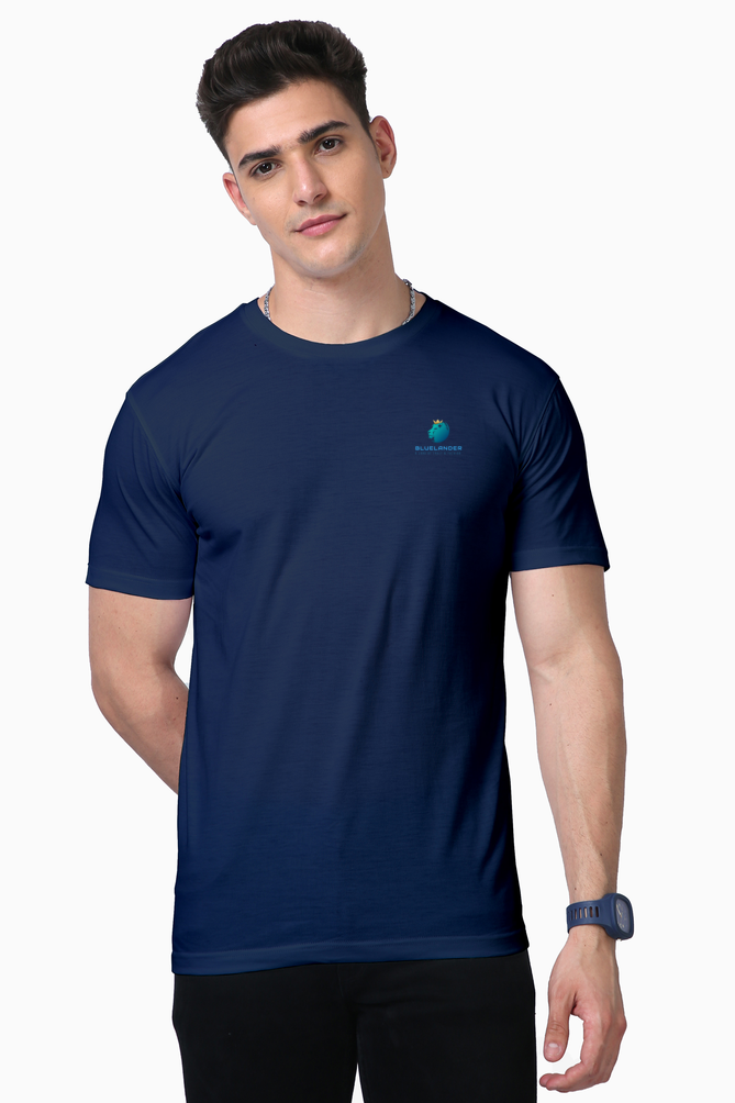 Get Noticed Everywhere: Bluelander's Supima Cotton Half Sleeve T-Shirt!