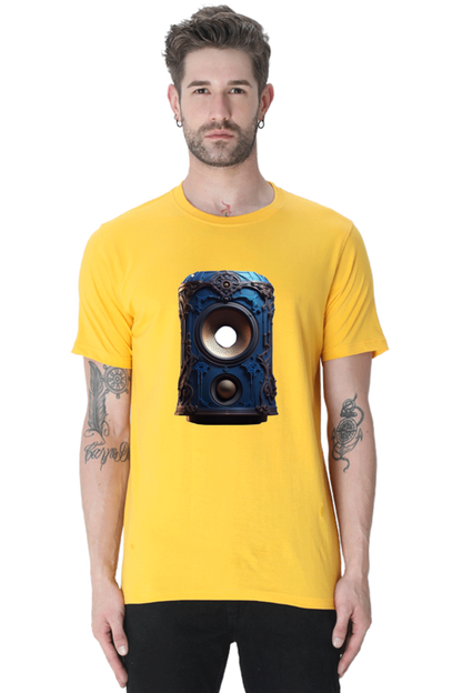 Half Sleeve Harmony: Unleash Your Inner Music with Enhanced Style in our Bluelander Cotton T-Shirt - Let Your Passion Sing