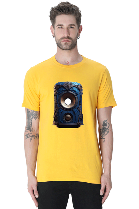 Half Sleeve Harmony: Unleash Your Inner Music with Enhanced Style in our Bluelander Cotton T-Shirt - Let Your Passion Sing