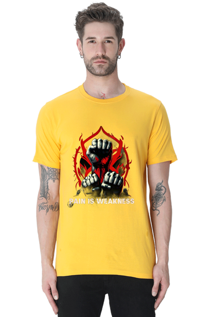 Experience Vibrant Comfort: Bluelander Cotton Half Sleeve T-Shirt | 'The Colors That First Arrived Here' Design | 100% Cotton, Pre-Shrunk, Bio Washed