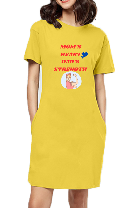 Bluelander's Cotton Girls Full T-shirt Dress: Effortless Style and Supreme Comfort.