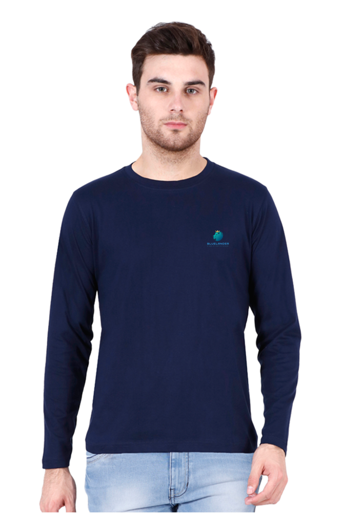 Stand Out in Style: Bluelander Full Sleeve Cotton T-Shirts – Enhanced Back Design for Supreme Comfort and Timeless Elegance.