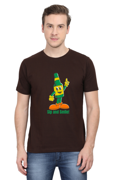 Stand Out in Style: Bluelander's Cotton Half Sleeve T-Shirts with Enhanced Design - Get Noticed!