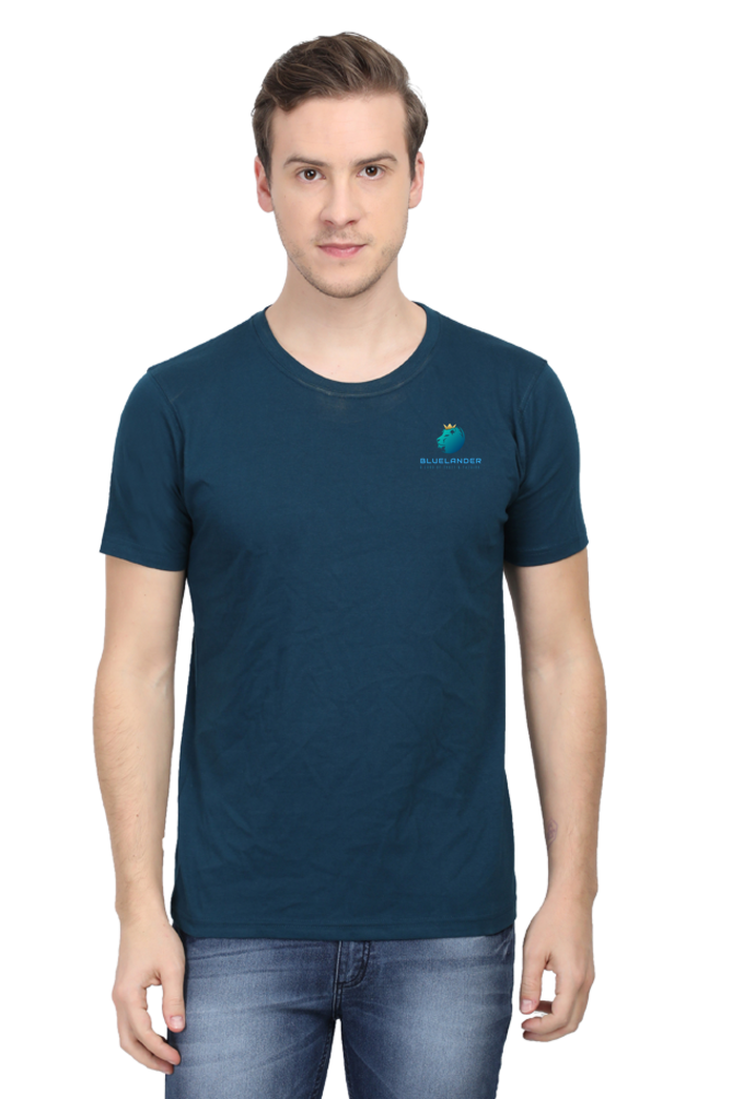 Get Noticed Everywhere You Go with Bluelander's Cotton Half Sleeve T-Shirt!